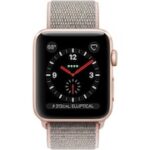 Apple Watch Series 3 GPS + Cellular Smartwatch (Gold Strap, 42mm)