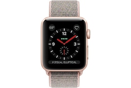 Apple Watch Series 3 GPS + Cellular Smartwatch (Pink Strap, 42mm)