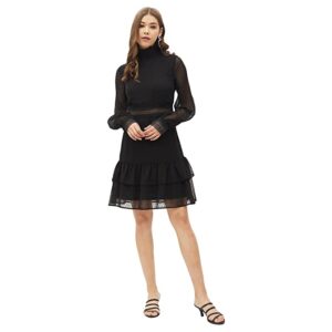 Harpa Women's Georgette A-Line Above The Knee Dress