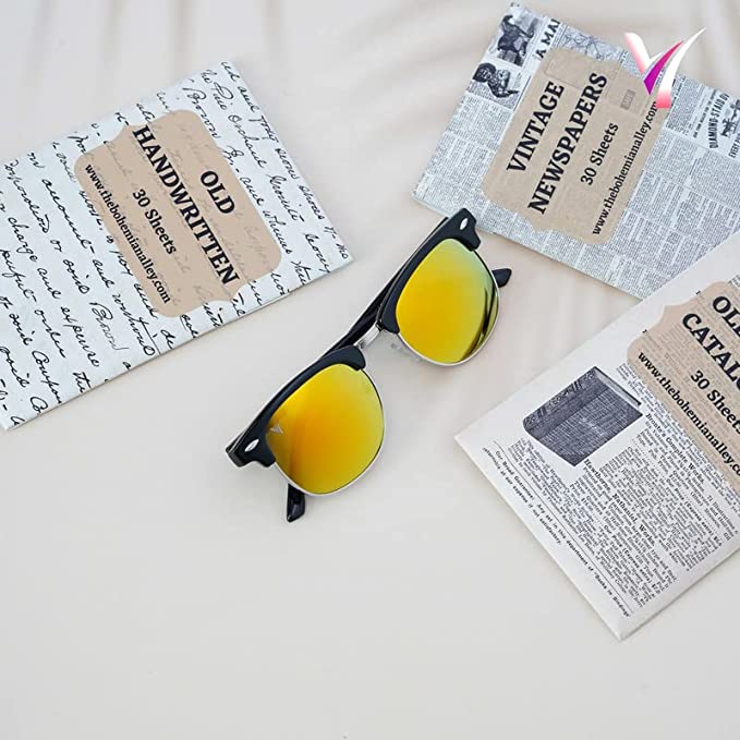 VIRLA " Men & Women Classy Ochre Clubmaster Sunglasses '' Iconic & Stylish - Image 2