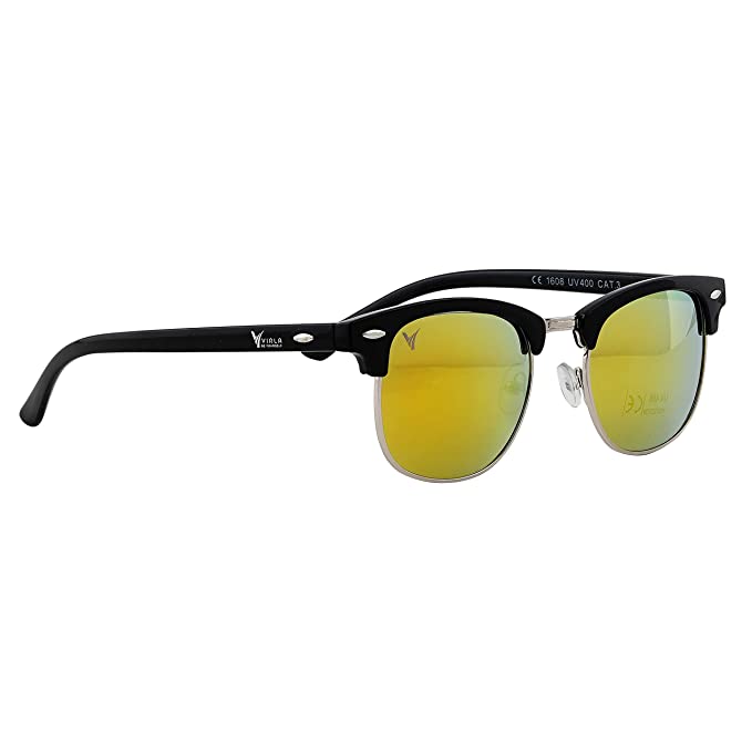 VIRLA " Men & Women Classy Ochre Clubmaster Sunglasses '' Iconic & Stylish