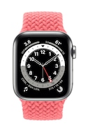 Apple Watch Series 6 GPS + Cellular Smartwatch (Black Strap, 44mm)